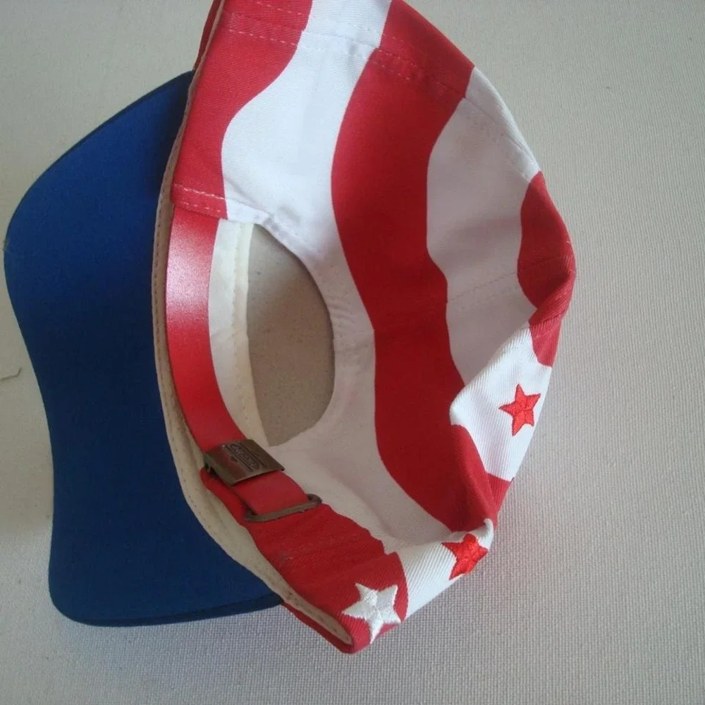 USA FLAG HAT CAP VINTAGE 00S‎ Y2K B3